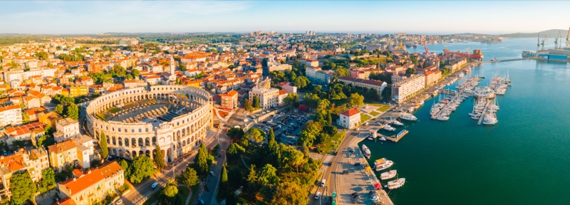 Paysages de l’Istrie lors d’un voyage scolaire en Croatie