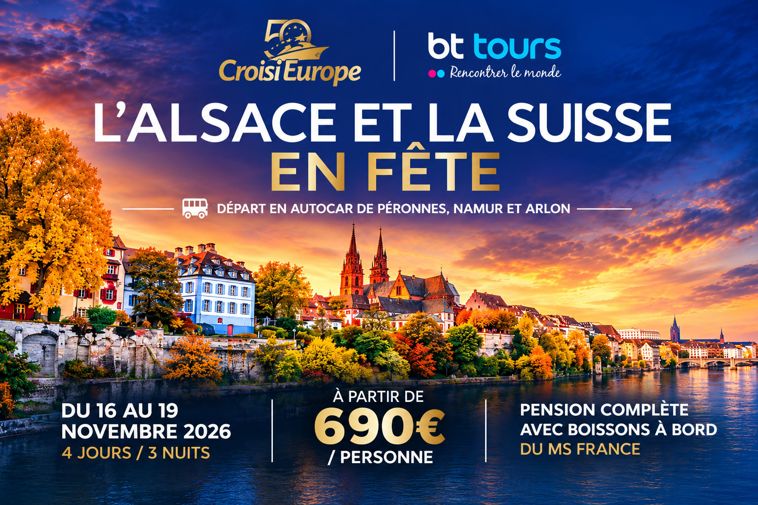 CroisiEurope et BT Tours - Alsace et Suisse en fête